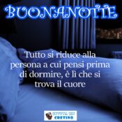 buonanotte frase romantica cuore notte