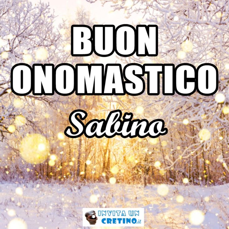 buon onomastico sabino 11 dicembre