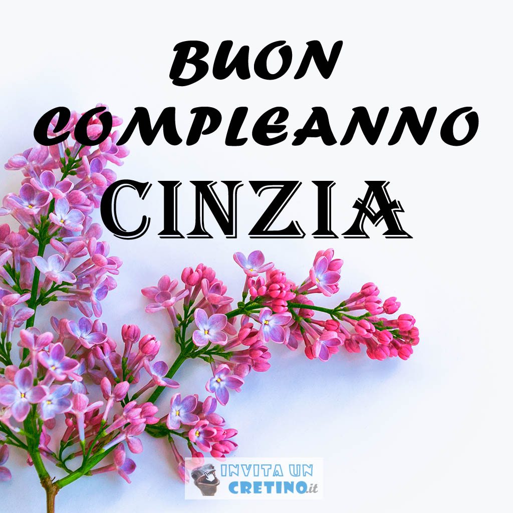 Buon Compleanno Cinzia Immagini Gratis